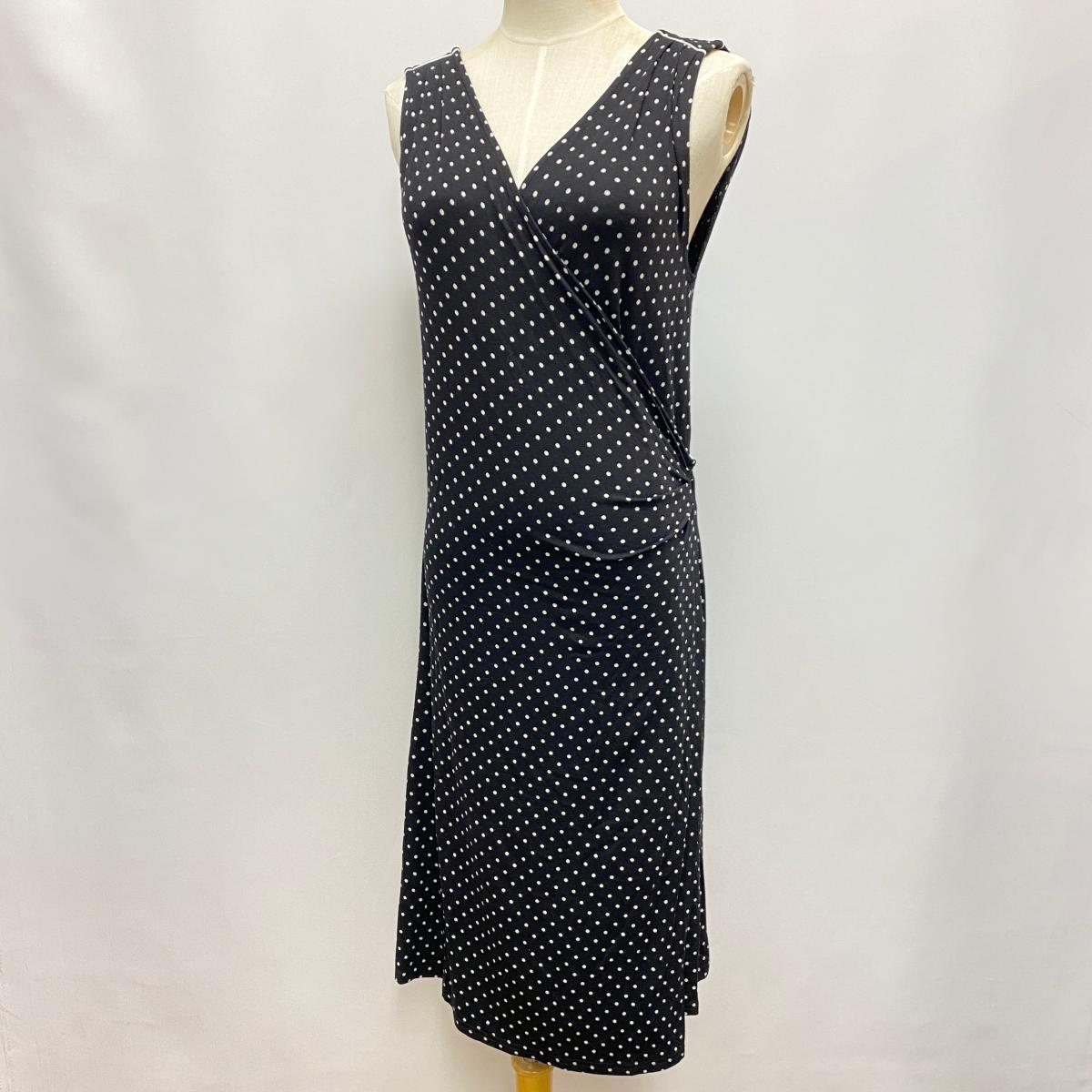 リサイクル ティファナ Agnes B アニエスベー ノースリーブロングワンピース サイズ2 Ki1004