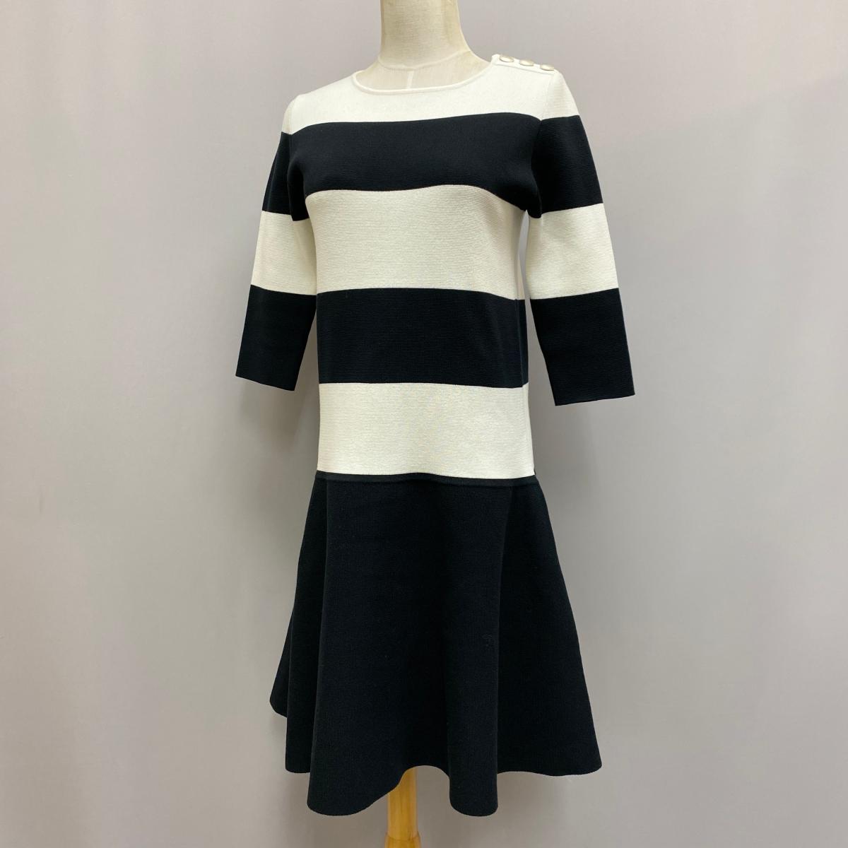 リサイクル ティファナ Martinique マルティニーク ボーダーニットワンピース サイズ表示なし Ki1004