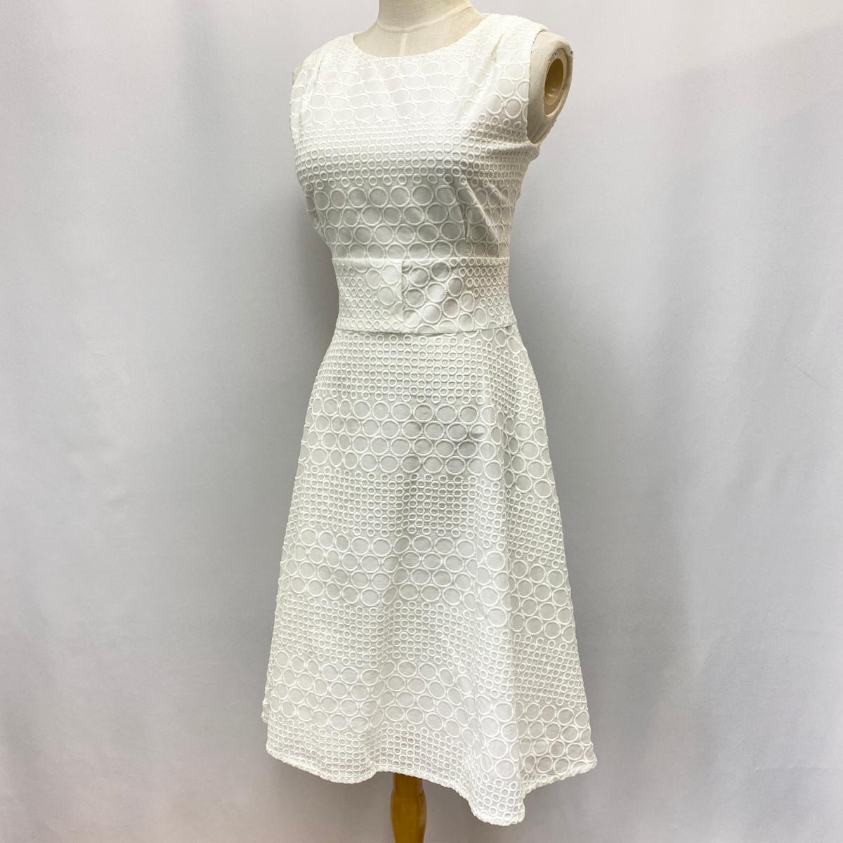 リサイクル ティファナ Rene ルネ ノースリーブワンピース サークルデザイン サイズ34 Ki1004