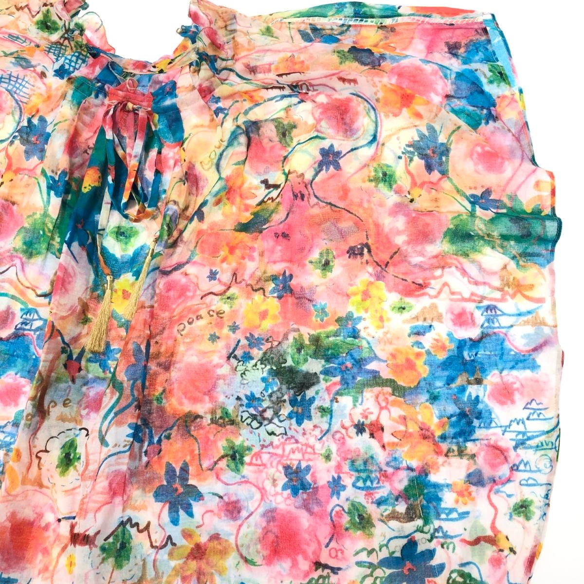 tsumori chisato ツモリチサト プルオーバー 花柄 総柄 ドルマンブラウス 未使用品 サイズ:2  マルチカラー  レディース  トップス リサイクルショップ ティファナ / tsumori chisato ツモリチサト