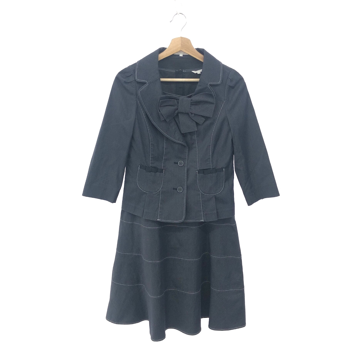 極美品 TO BE CHIC セットアップ　ジャケット　ワンピース　ブラック リサイクルショップ ティファナ / TO BE CHIC トゥービーシック