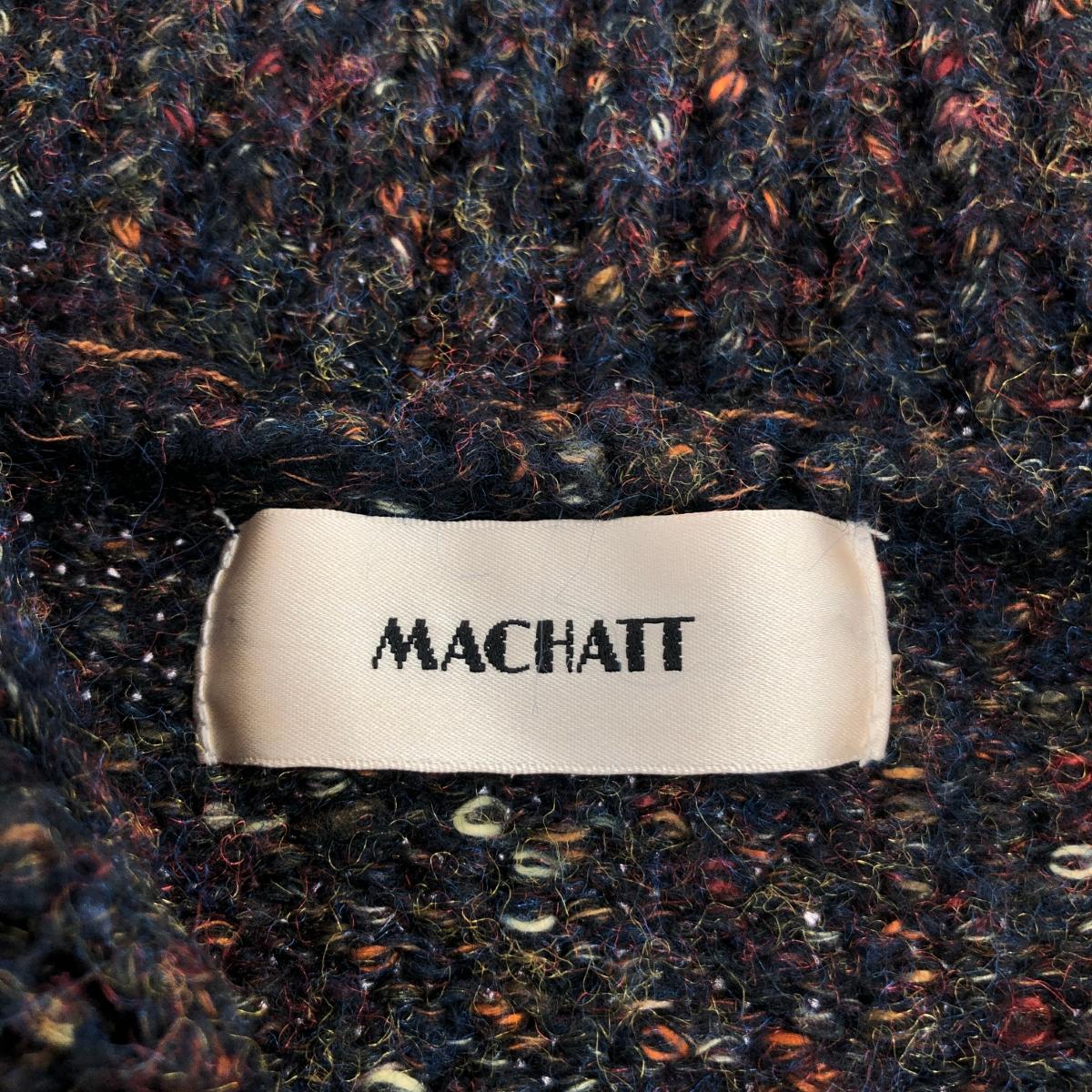 machatt マチャット ハーフボタン ビックシルエット ニット    ネイビー  レディース  トップス　長袖 セーター リサイクルショップ ティファナ / machatt マチャット ハーフ