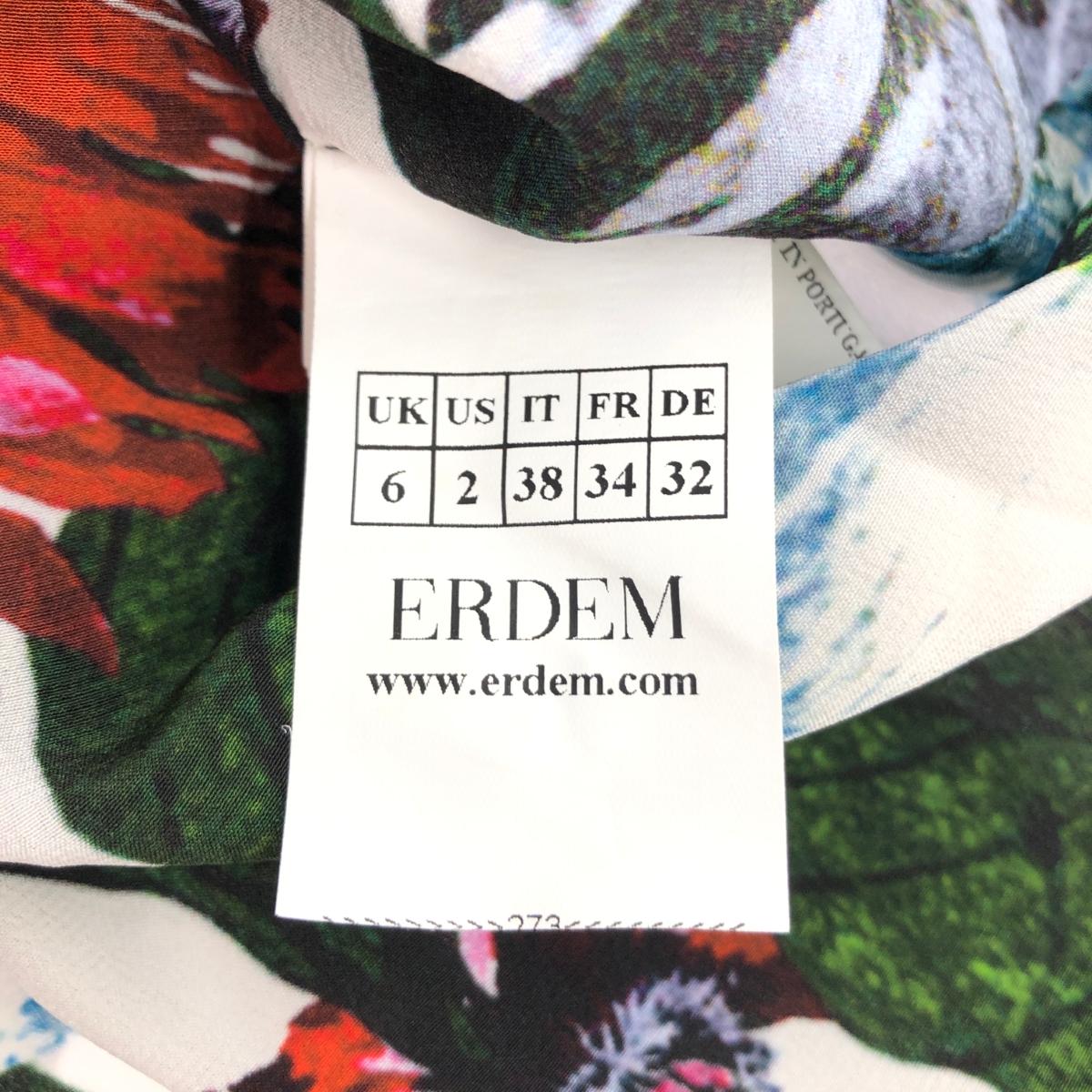 Erdem アーデム　Sサイズ　総柄　ノースリーブ　ワンピース Erdem アーデムSサイズ総柄ノースリーブワンピース