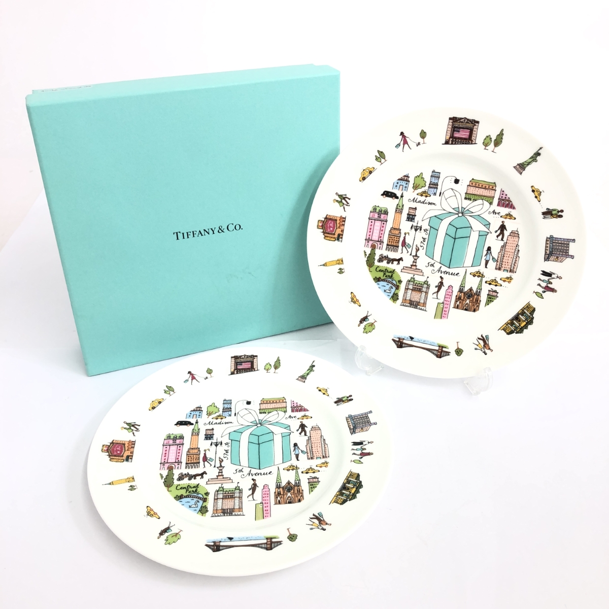 Tiffany &amp; Co. - りぃ　TIFFANYプレート　未使用 TIFFANY & Co. (ティファニー) プレートセット 2Pセット